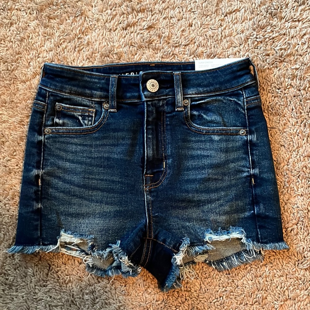 American Eagle Hi-rise Shortie Shorts